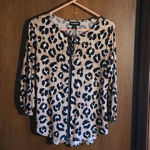Animal print top